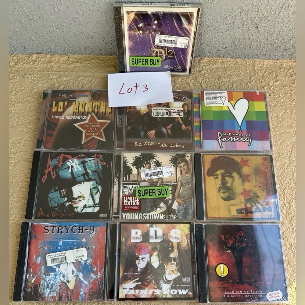 10 CD Mixed Genres - New Sealed
Old Stock - Lot 3